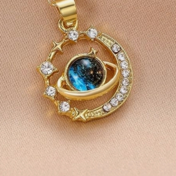 Gold Bag Charm Purse Accessory Celestial Charms Tassel Key Clip Galaxycore Y2k - Picture 16 of 16